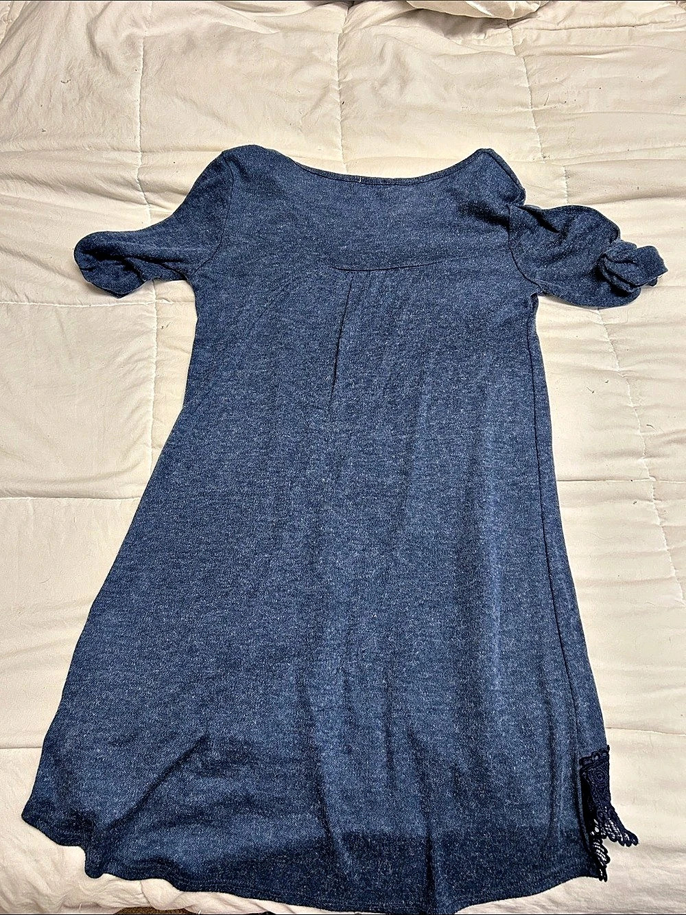 Maurice’s Blue Lace-Hem Shirt - Picture 2 of 3